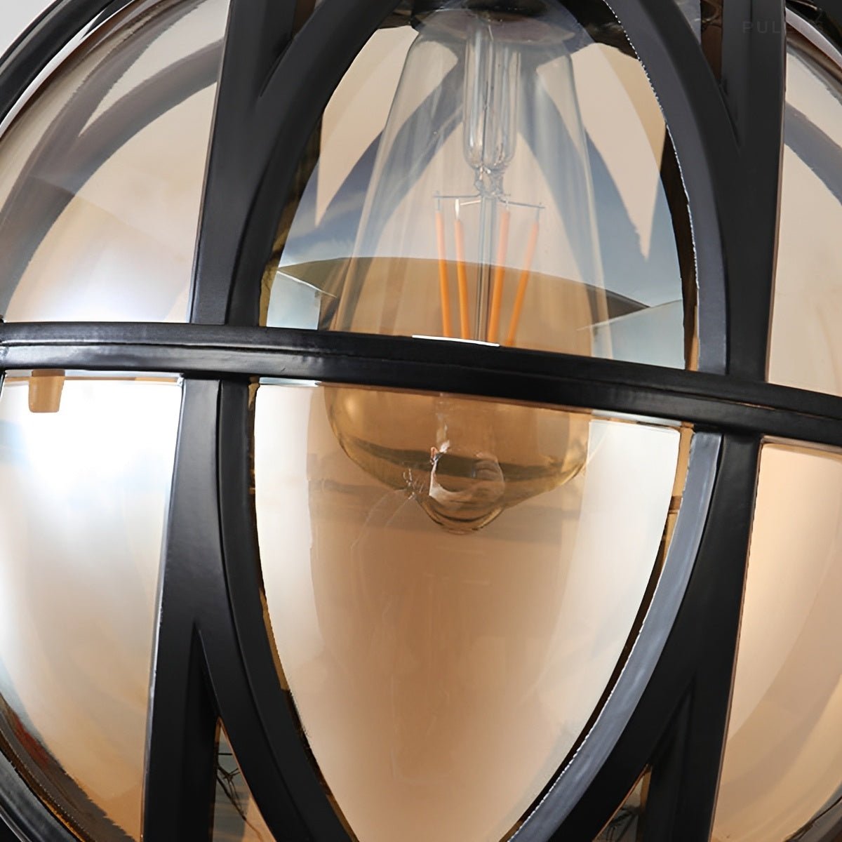 Dimmable Cage Lantern Outdoor Wall Light - Pulens