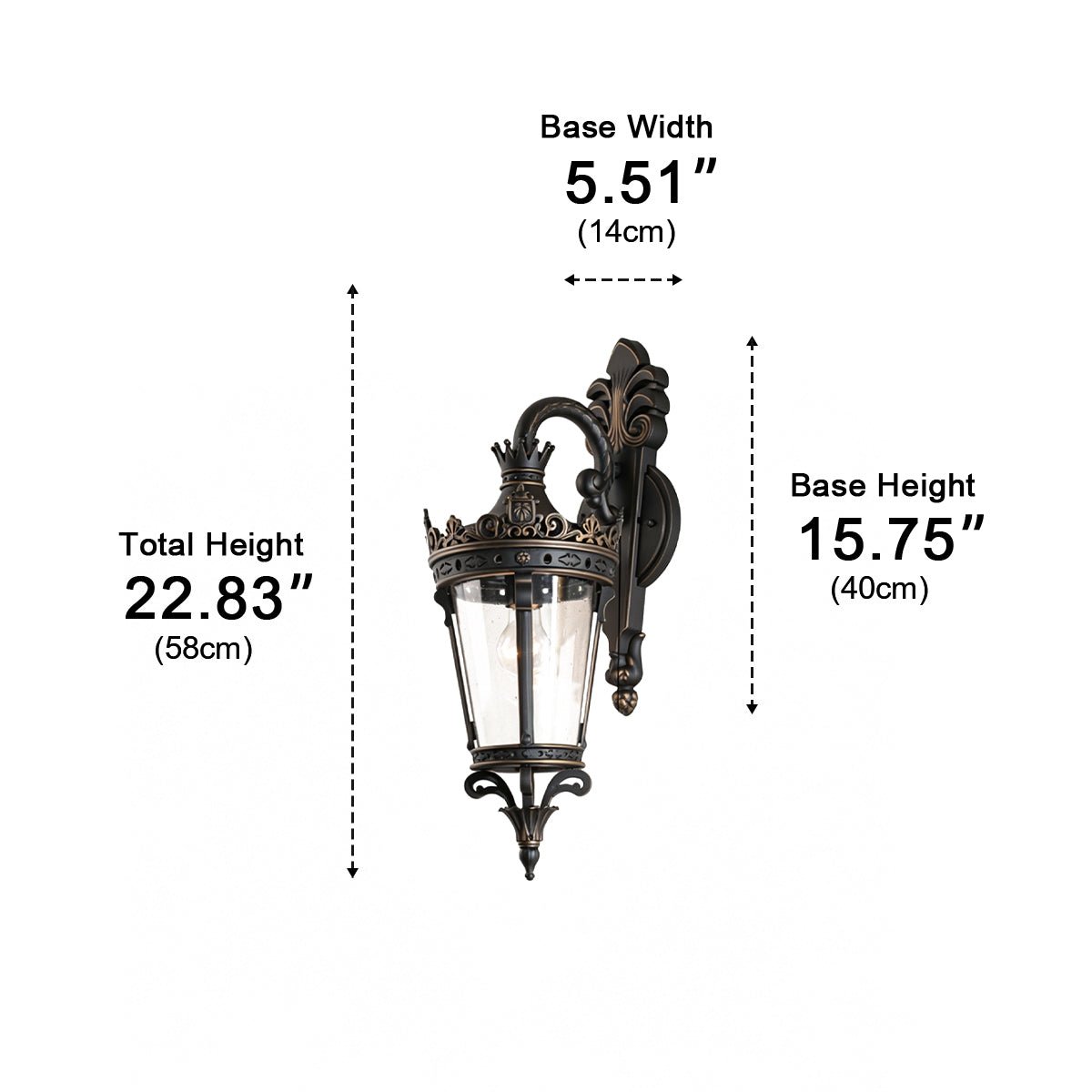 Dimmable Vintage Outdoor Wall Light Waterproof - Pulens