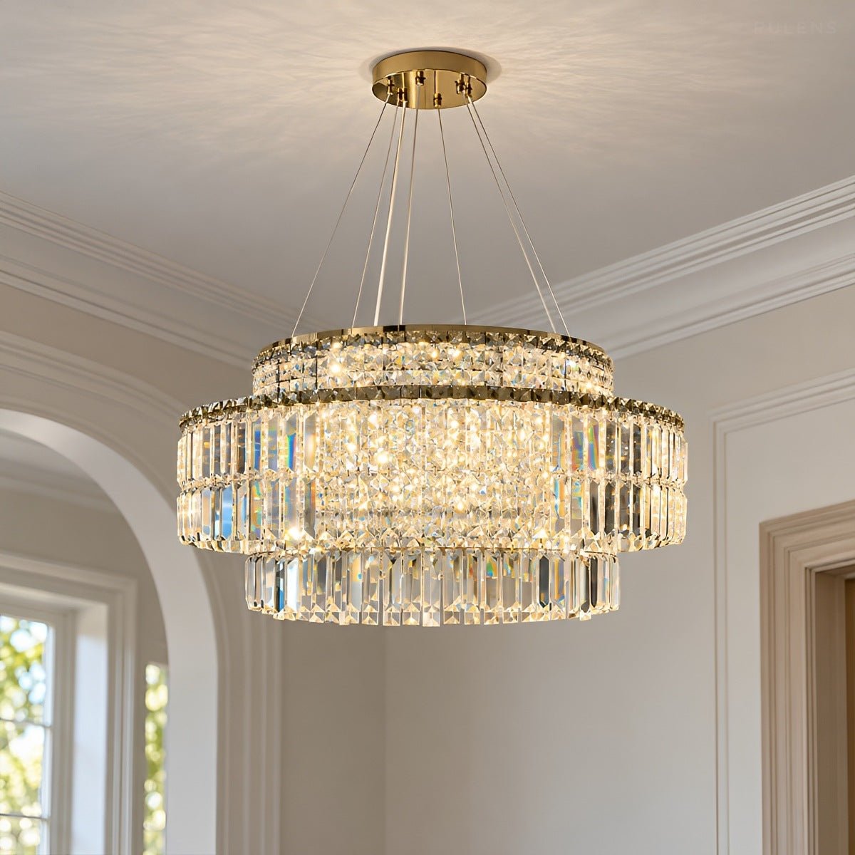 Modern Luxury Round Crystal LED Chandelier - Pulens