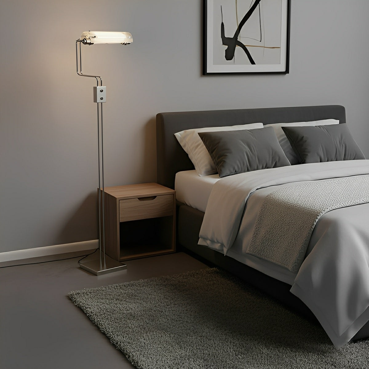 Vintage Minimalist Metal Punk Floor Lamp