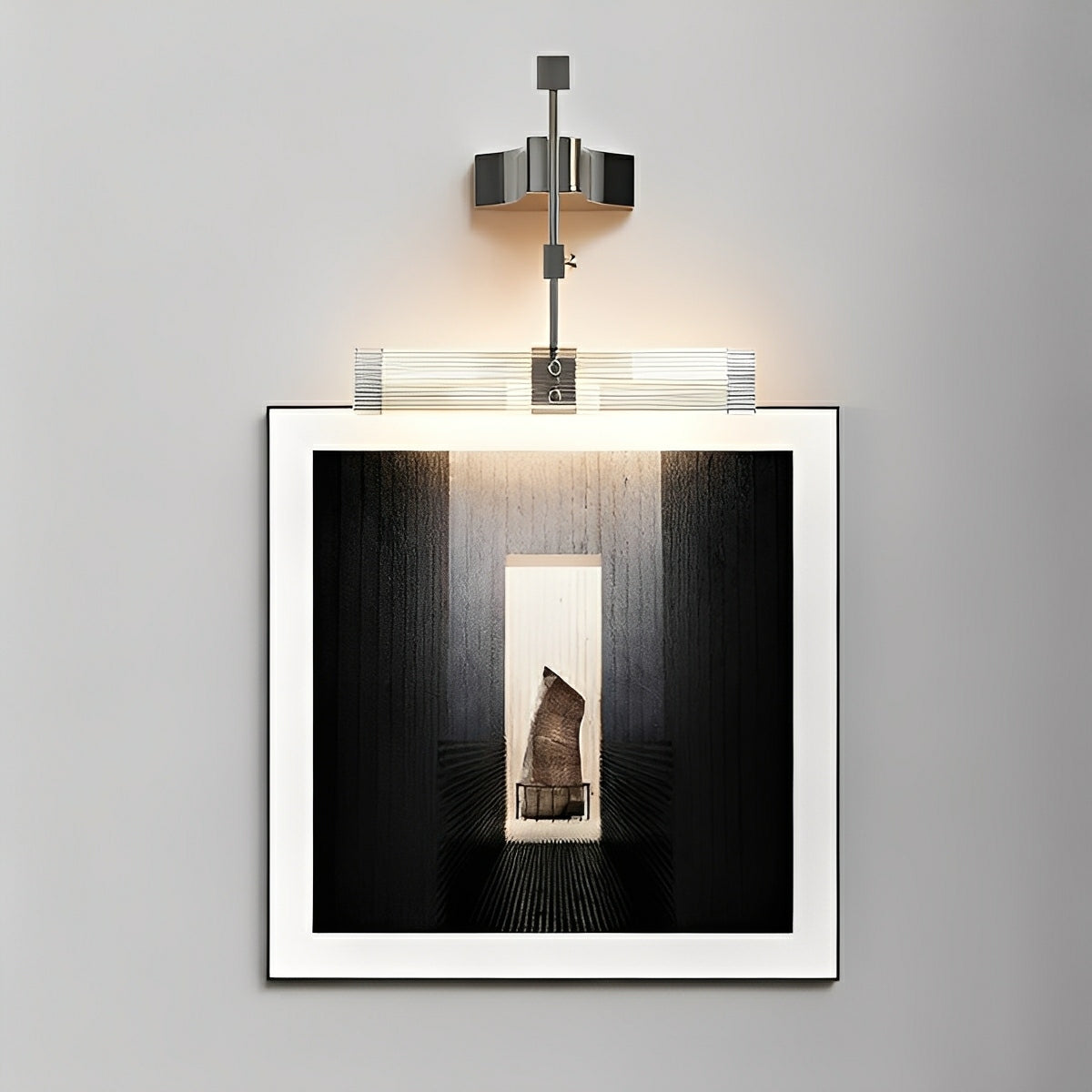 Modern Minimalist Metal Punk Mirror LED Wall Sconces