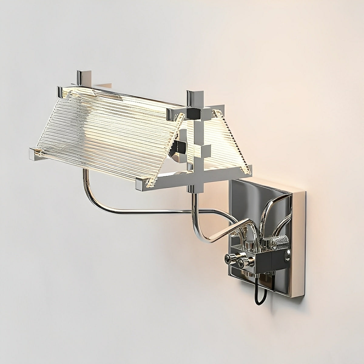 Modern Minimalist Metal Punk Roof-Shaped LED Wall Sconces
