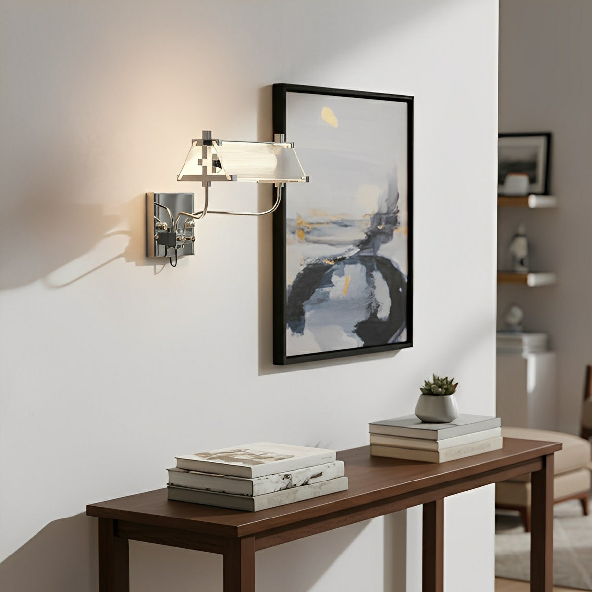 Modern Minimalist Metal Punk Roof-Shaped LED Wall Sconces