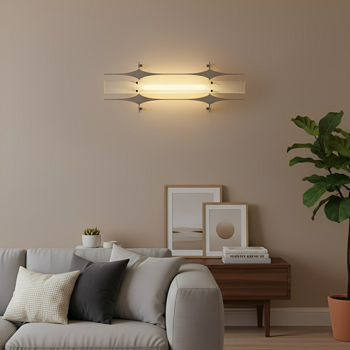 Modern Minimalist Metal Rhombic Geometric LED Wall Sconces