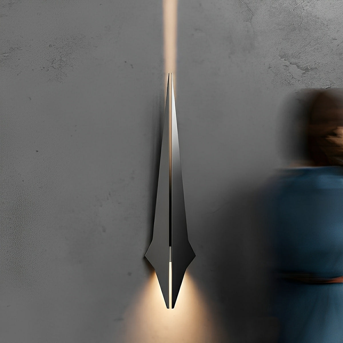 Modern Minimalist Metal Samurai's Sword LED Wall Sconces
