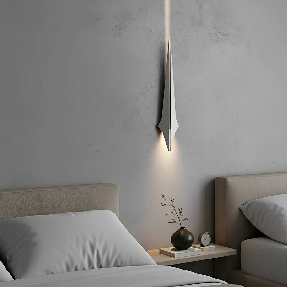 Modern Minimalist Metal Samurai's Sword LED Wall Sconces