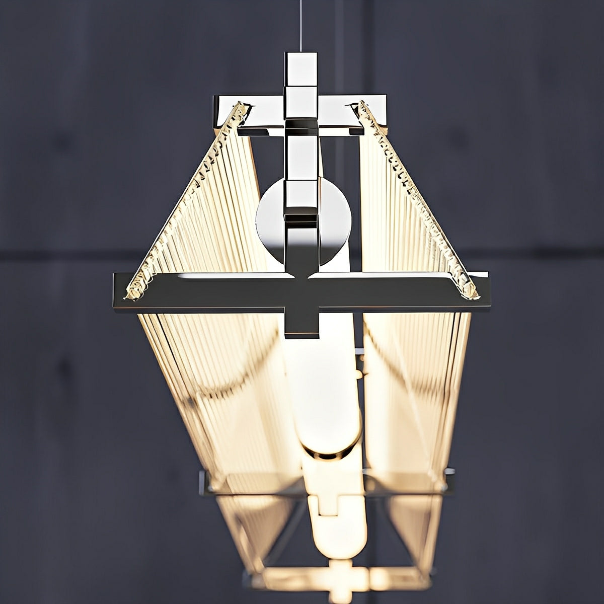 Modern Metal LED Pendant Light – Minimalist Linear Design
