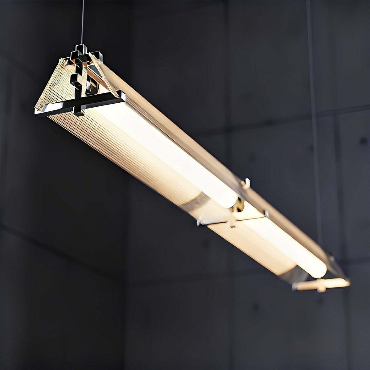 Modern Metal LED Pendant Light – Minimalist Linear Design