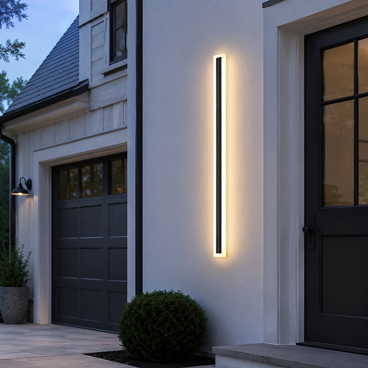 Modern Solar Waterproof Linear LED Outdoor Wall Light - Pulens