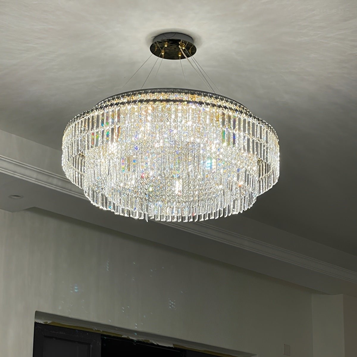 Modern Luxury Round Crystal LED Chandelier - Pulens