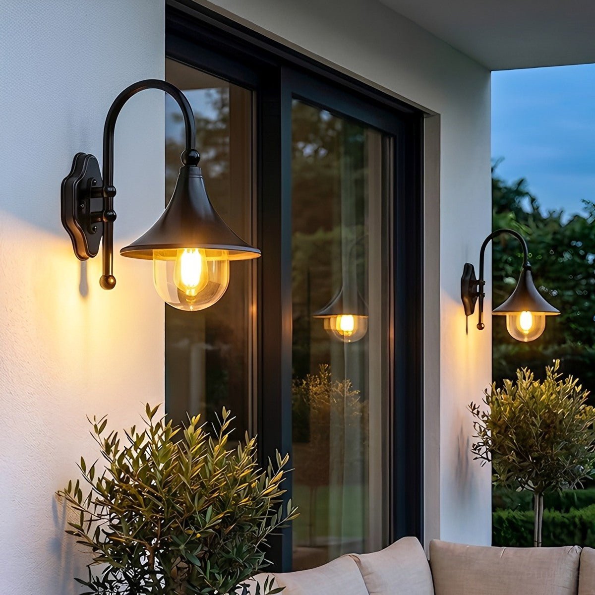 Dimmable Gooseneck Barn Outdoor Wall Light - Pulens