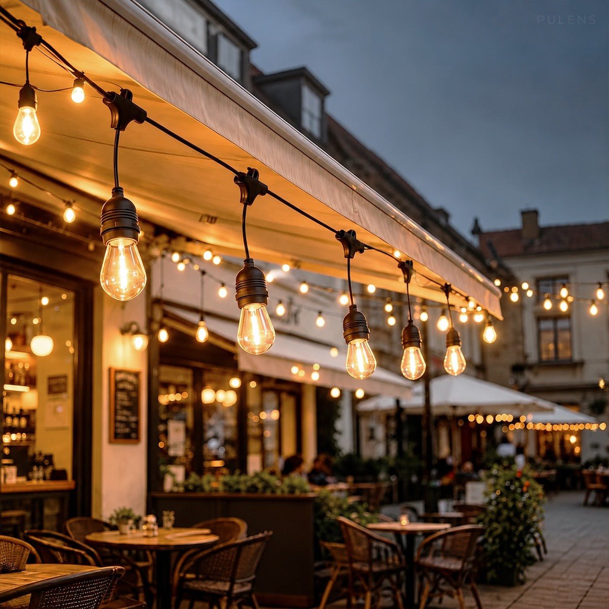 Waterproof Edison Bulb LED Outdoor String Lights - Pulens
