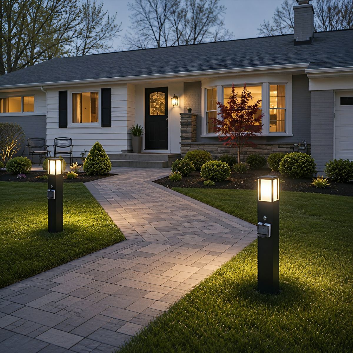 Waterproof Outdoor LED Path Lights with Socket