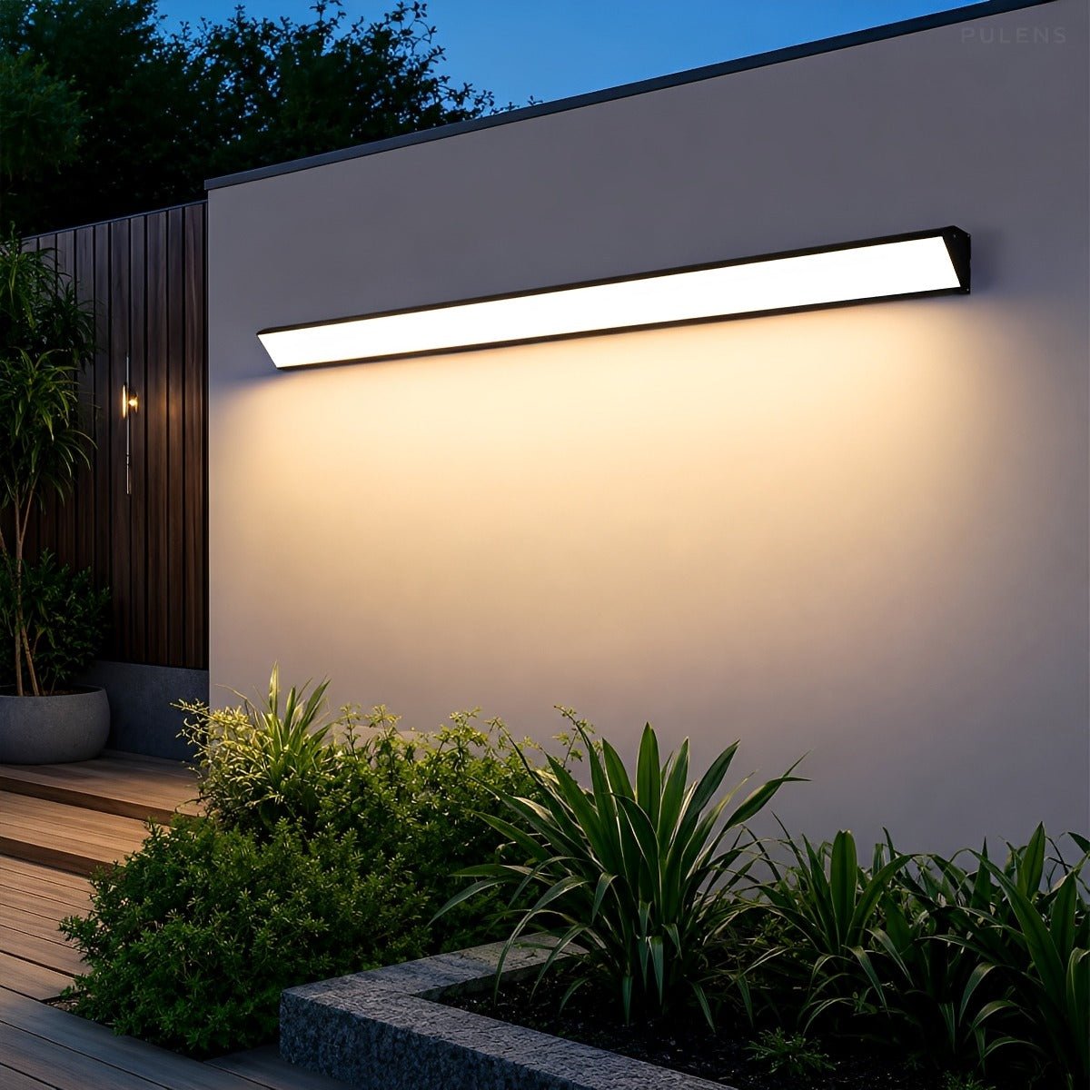 Waterproof Outdoor Modern Linear LED Outdoor Wall Light - Pulens