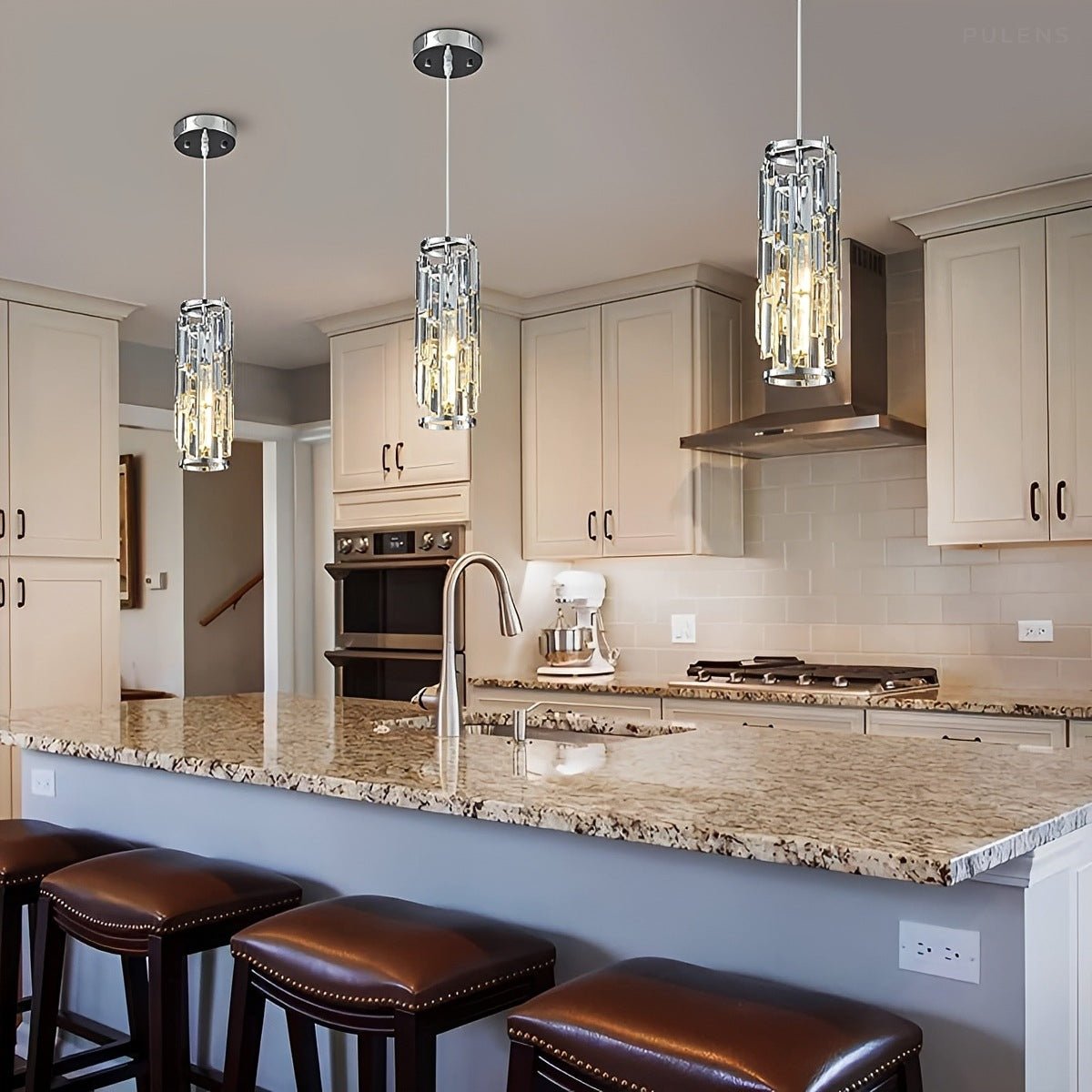 Dimmable Cascade Crystal Pendant Chandelier - Pulens
