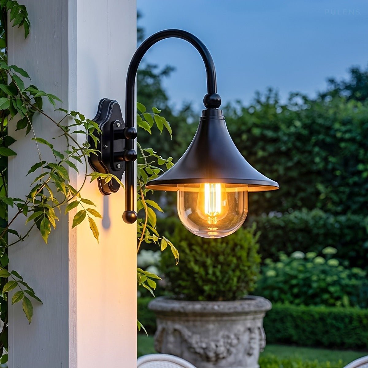 Dimmable Gooseneck Barn Outdoor Wall Light - Pulens