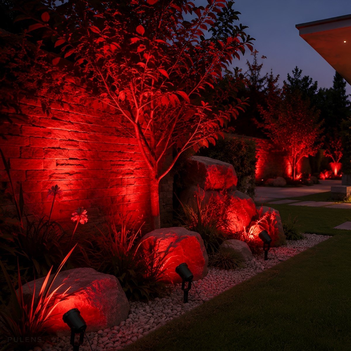 Waterproof Solar Spotlights Outdoor LED Landscape Lights - Pulens