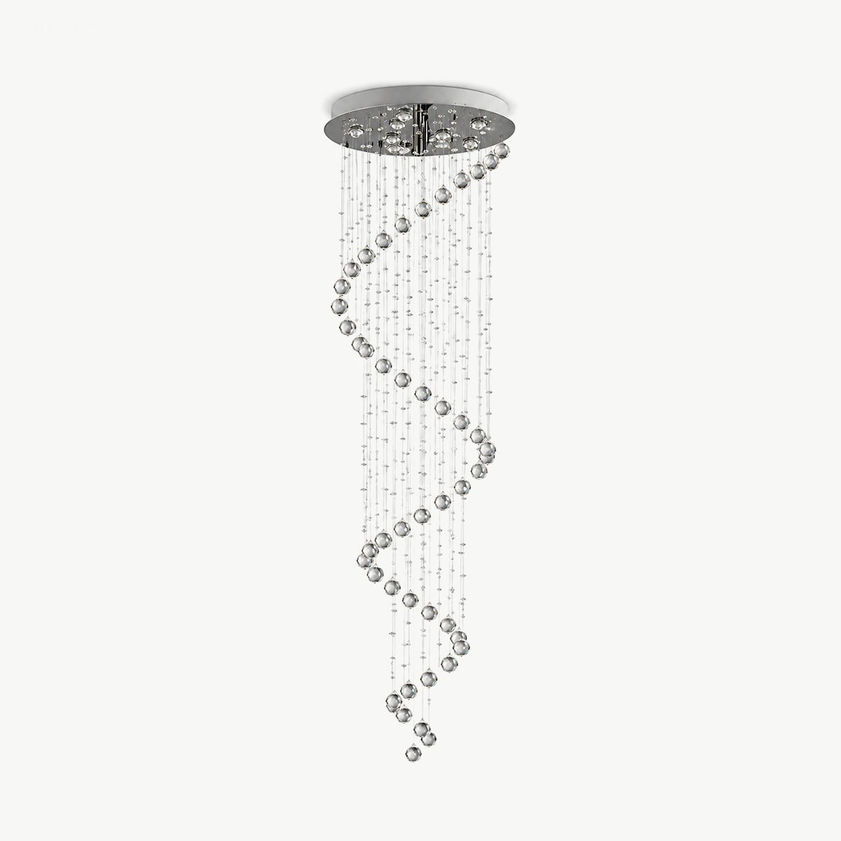 Modern Spiral Crystal LED Chandelier Luxury Staircase Light - Pulens
