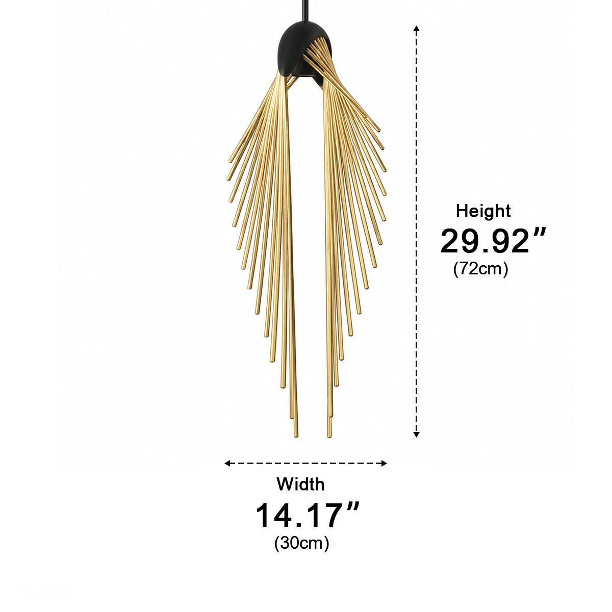 Modern Luxury Feather Inspired Sculptural LED Pendant Light Art Decor - Pulens