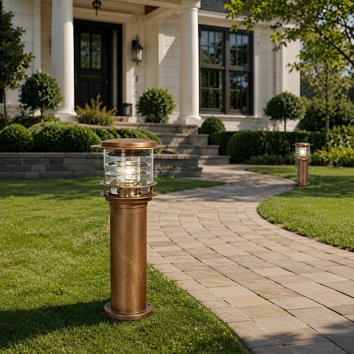 Waterproof Pagoda LED Outdoor Bollard Path Light - Pulens
