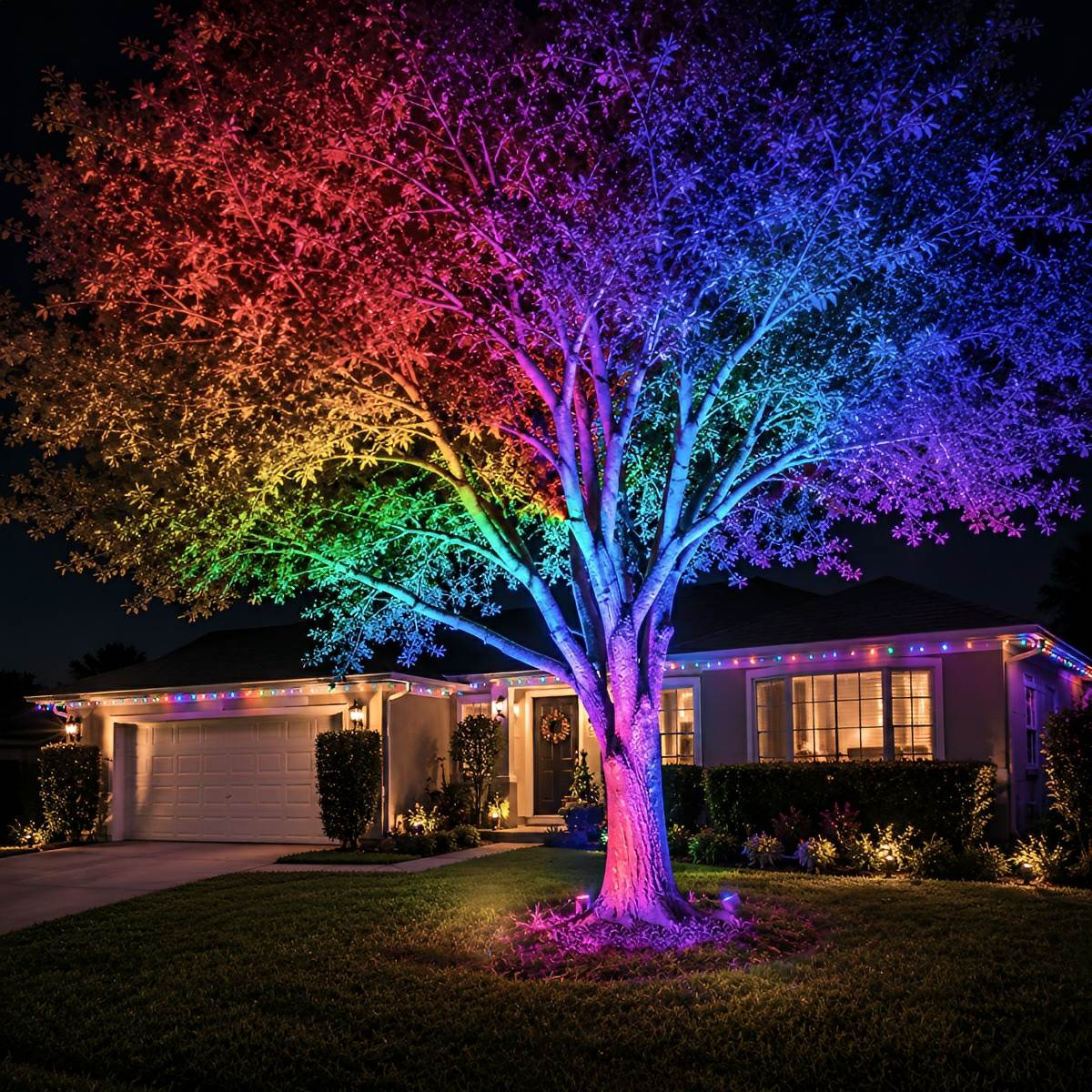 RGB LED Landscape Spot Light Outdoor Waterproof Tree Light
