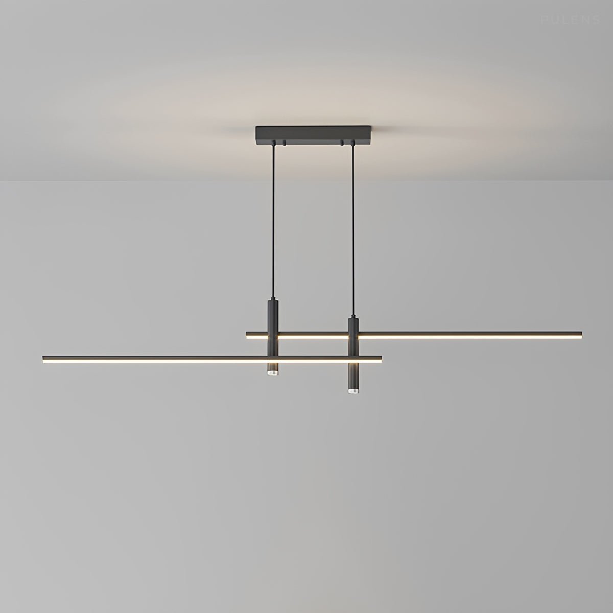 Modern Minimalist Dimmable LED Linear Pendant Light - Pulens