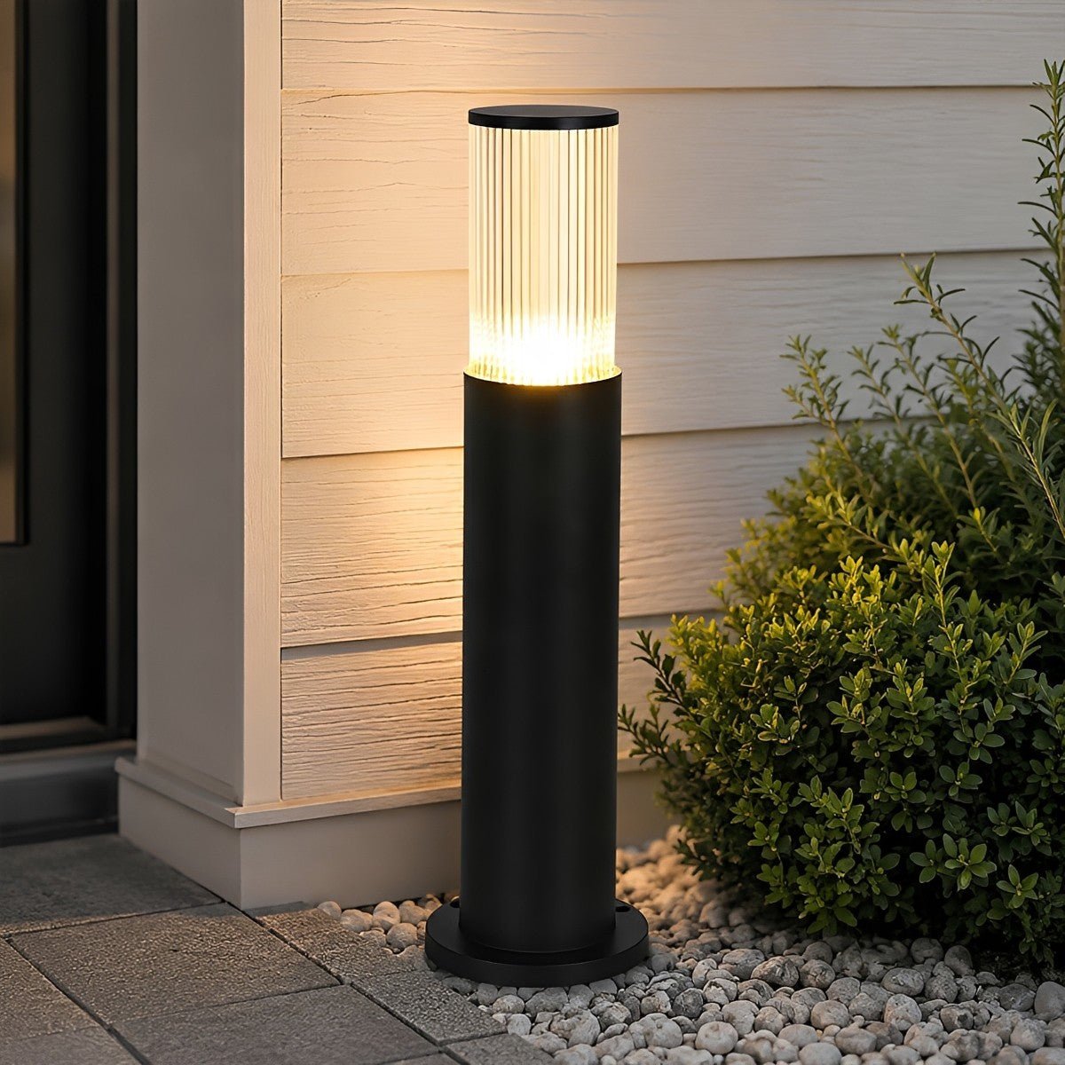 Modern Waterproof Cylinder LED Outdoor Bollard Light - Pulens