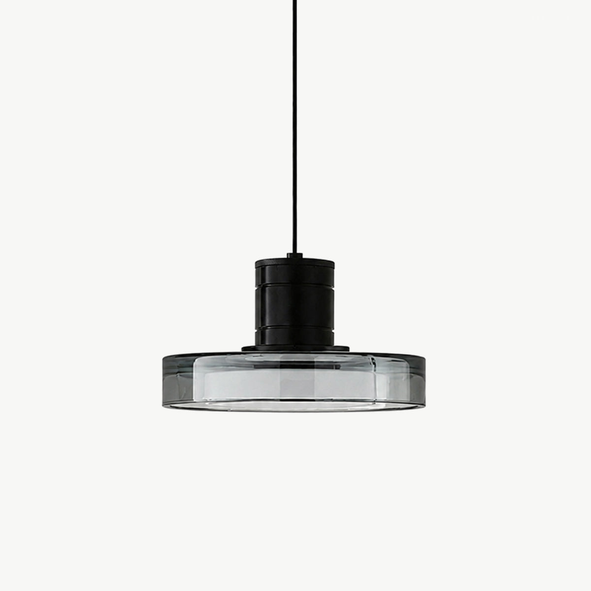 Modern Disc Pendant Light Round Glass