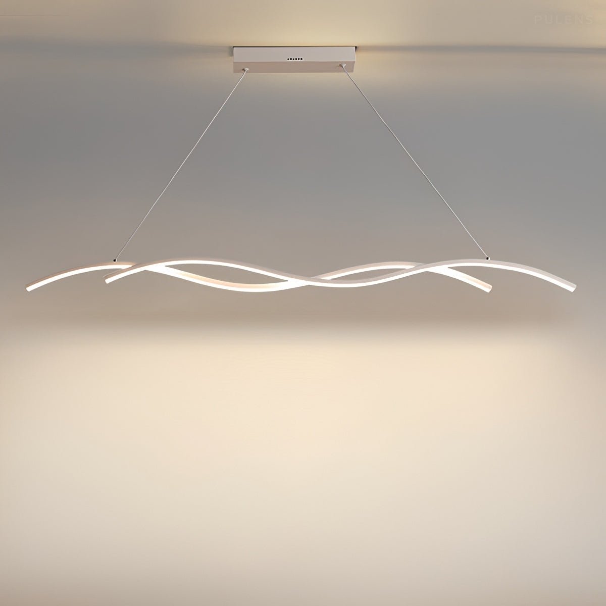 Dimmable Modern Double Wave LED Pendant Light - Pulens
