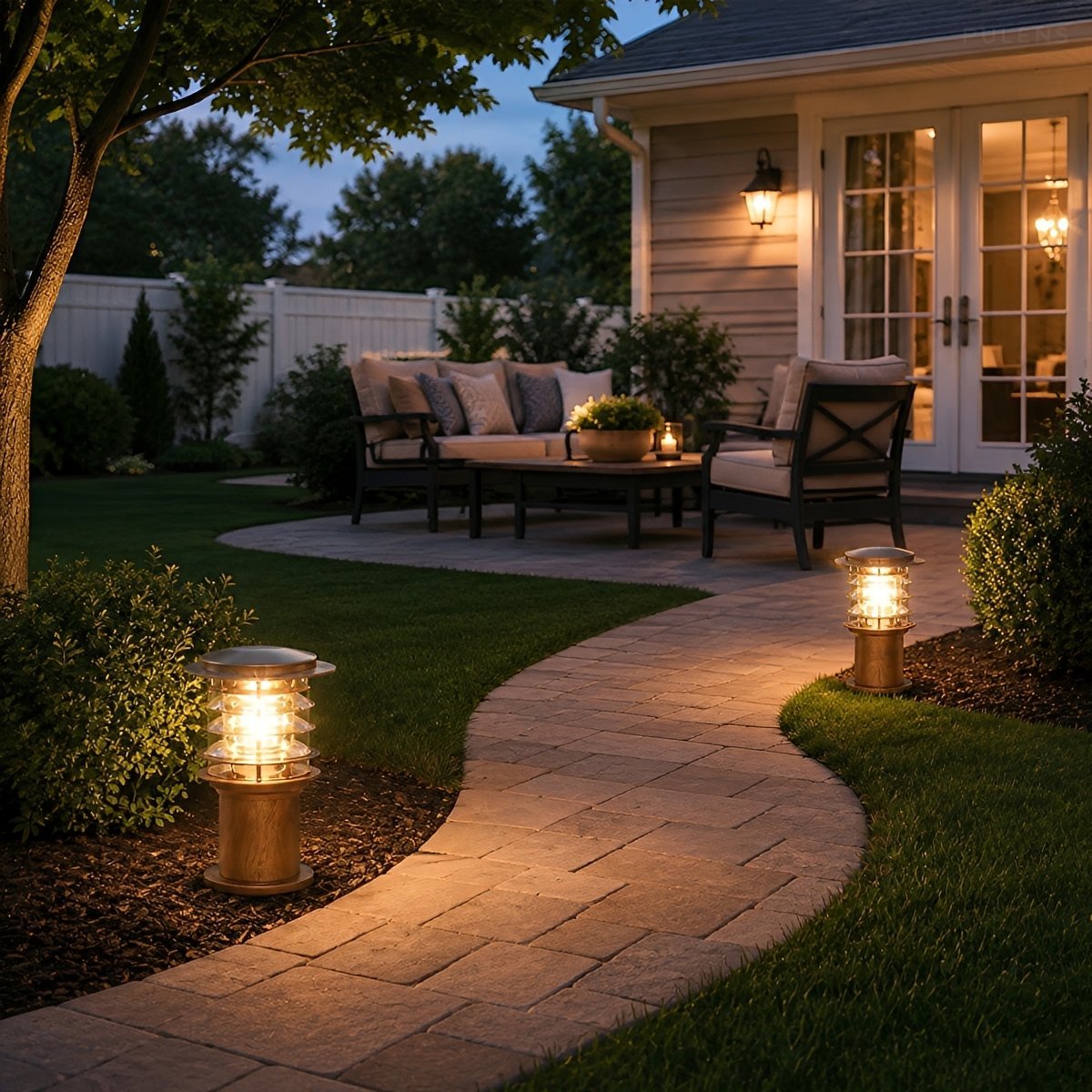 Waterproof Pagoda LED Outdoor Bollard Path Light - Pulens