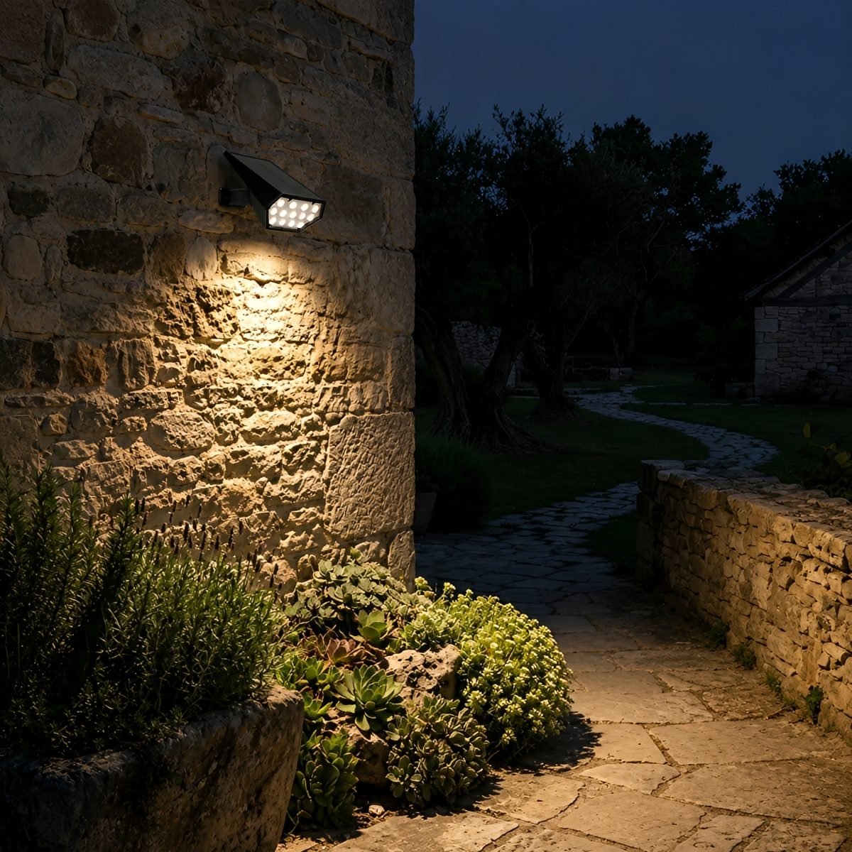 Waterproof Modern Solar LED Tree Spotlight Landscape Lighting - Pulens