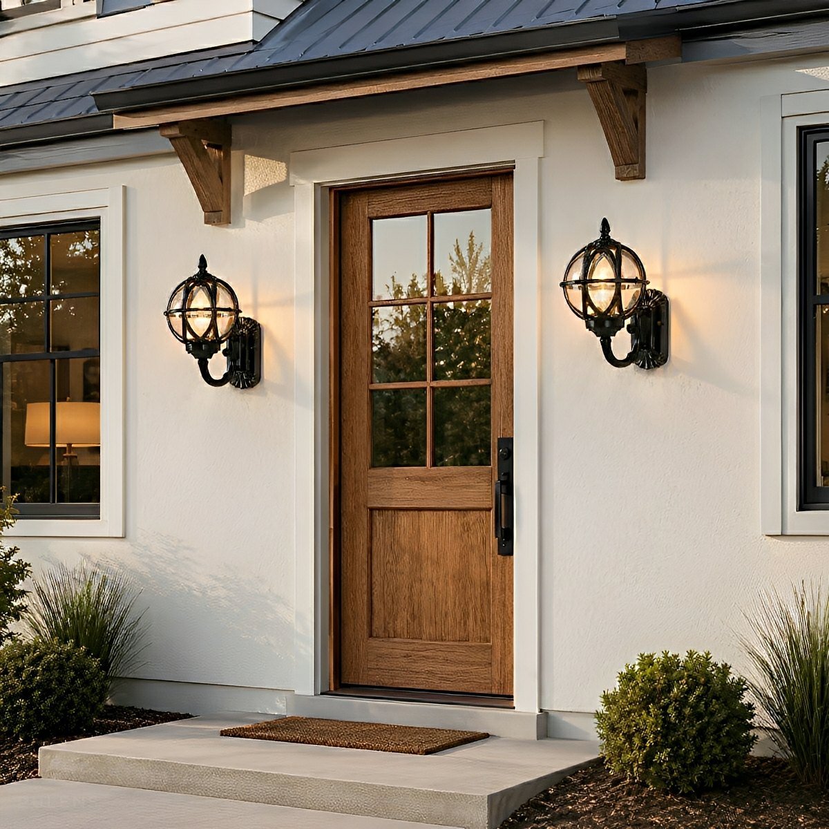 Dimmable Cage Lantern Outdoor Wall Light - Pulens