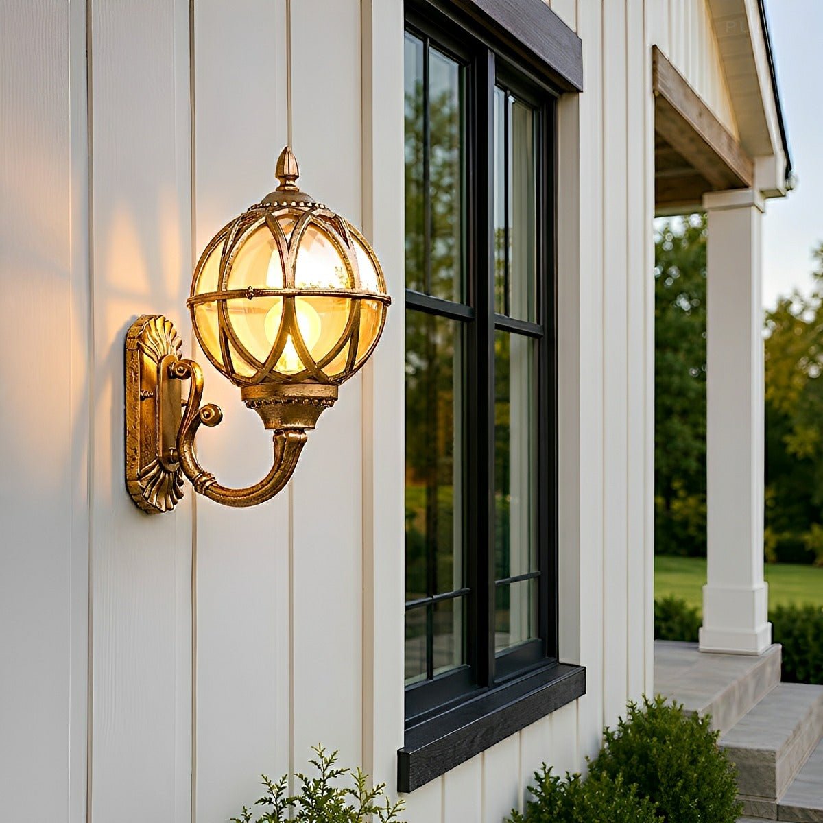 Dimmable Cage Lantern Outdoor Wall Light - Pulens