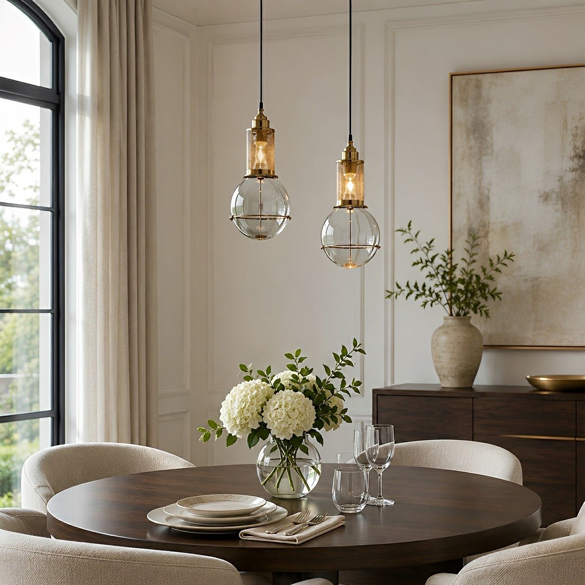 Dimmable Globe Glass Pendant Light - Pulens
