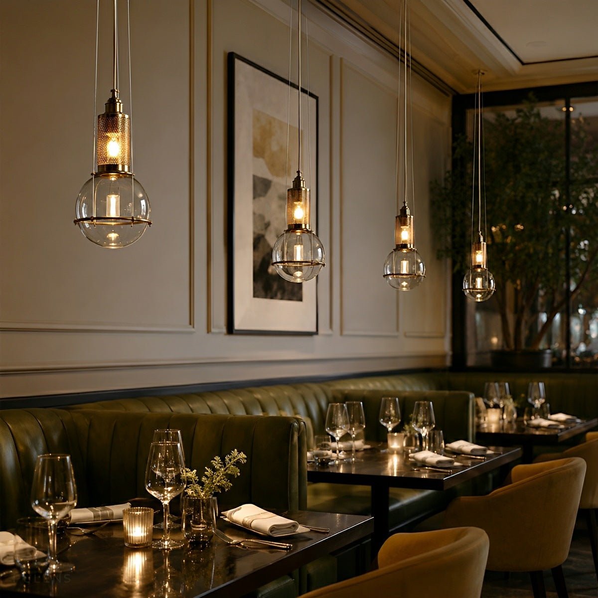 Dimmable Globe Glass Pendant Light - Pulens