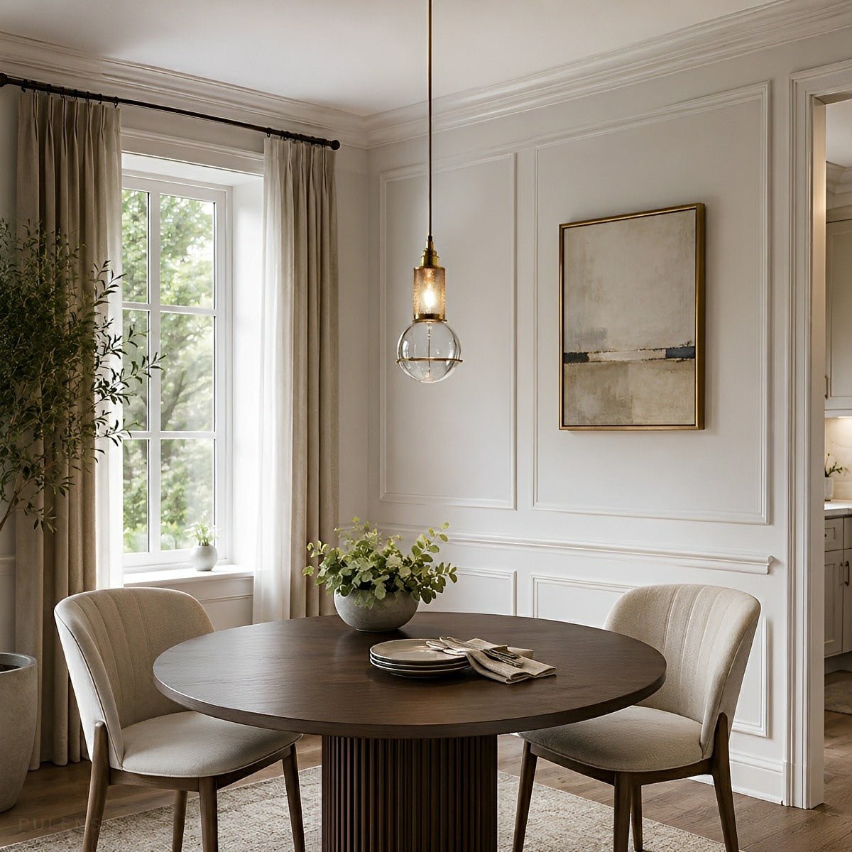 Dimmable Globe Glass Pendant Light - Pulens