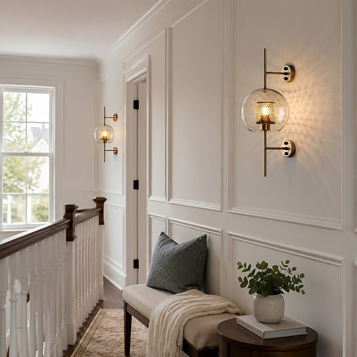 Dimmable Globe Glass Wall Sconce - Pulens