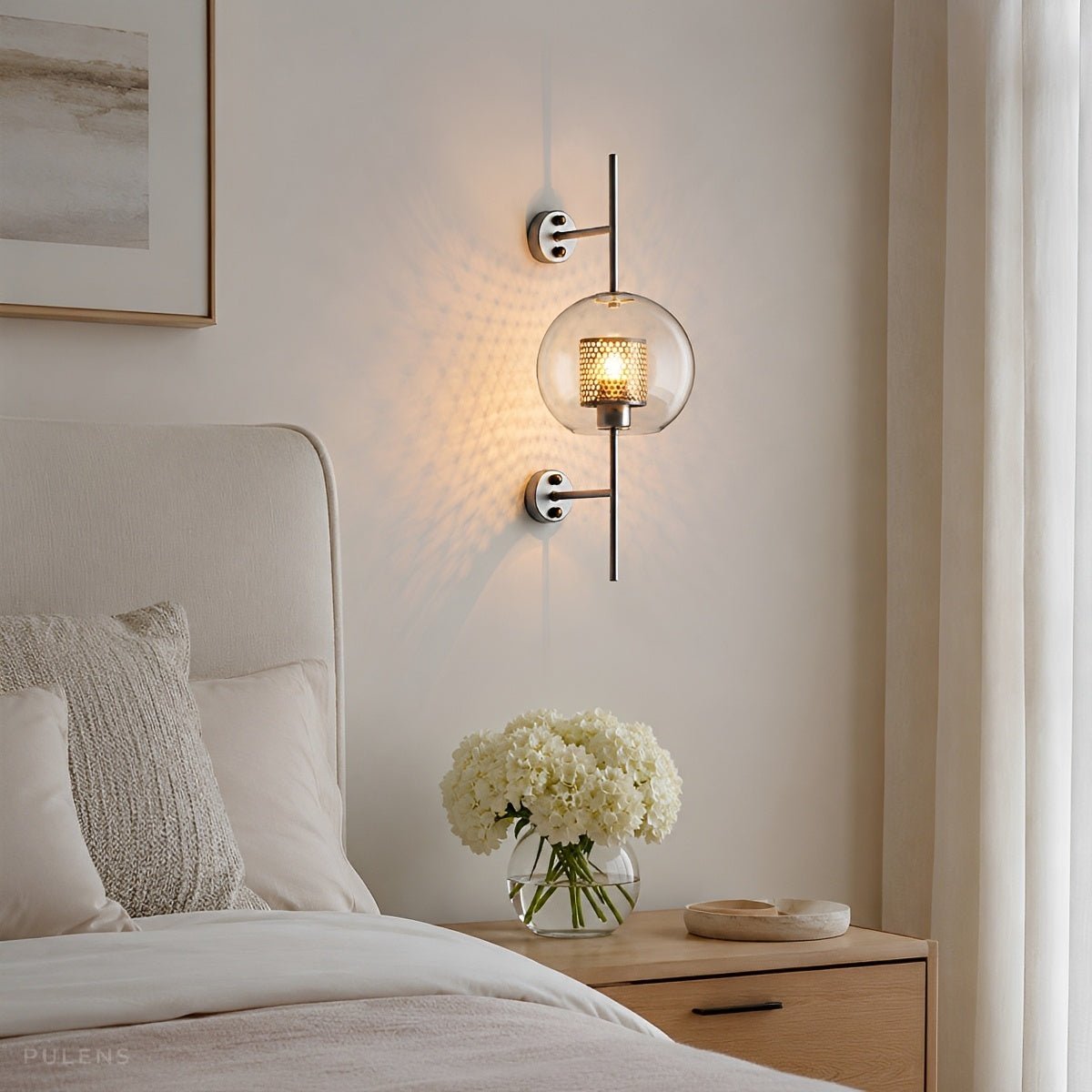 Dimmable Globe Glass Wall Sconce - Pulens