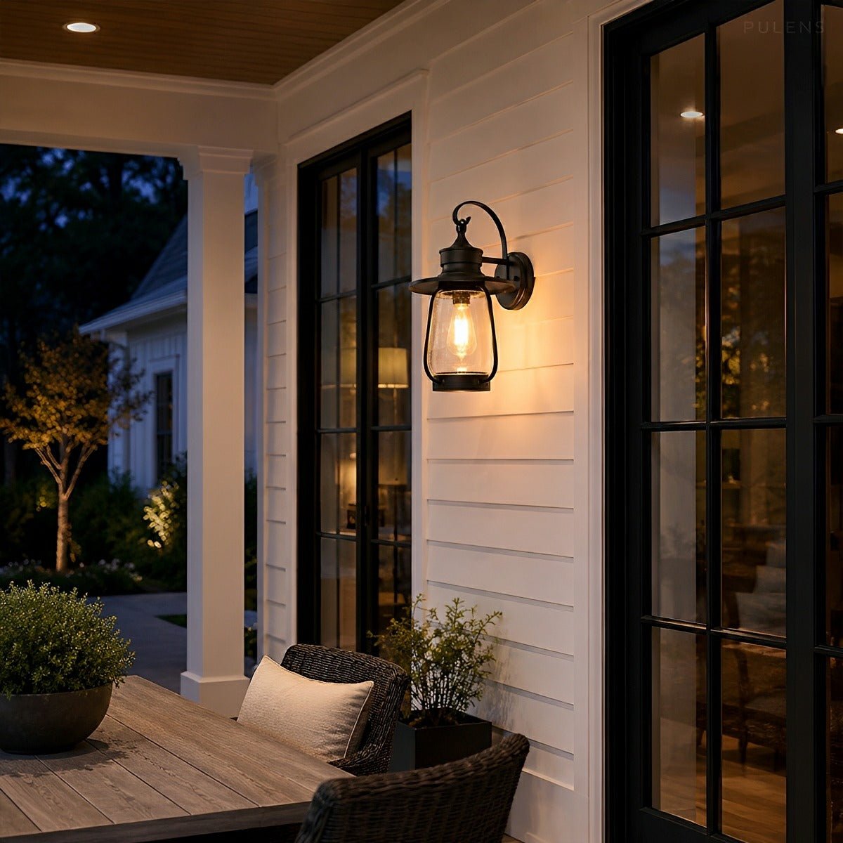 Dimmable Rustic Outdoor Wall Sconce - Pulens