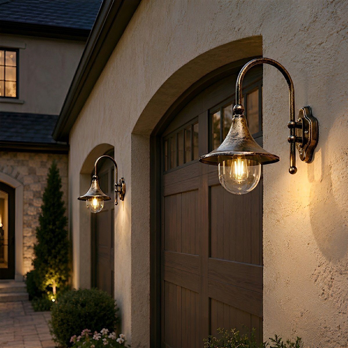 Dimmable Gooseneck Barn Outdoor Wall Light - Pulens