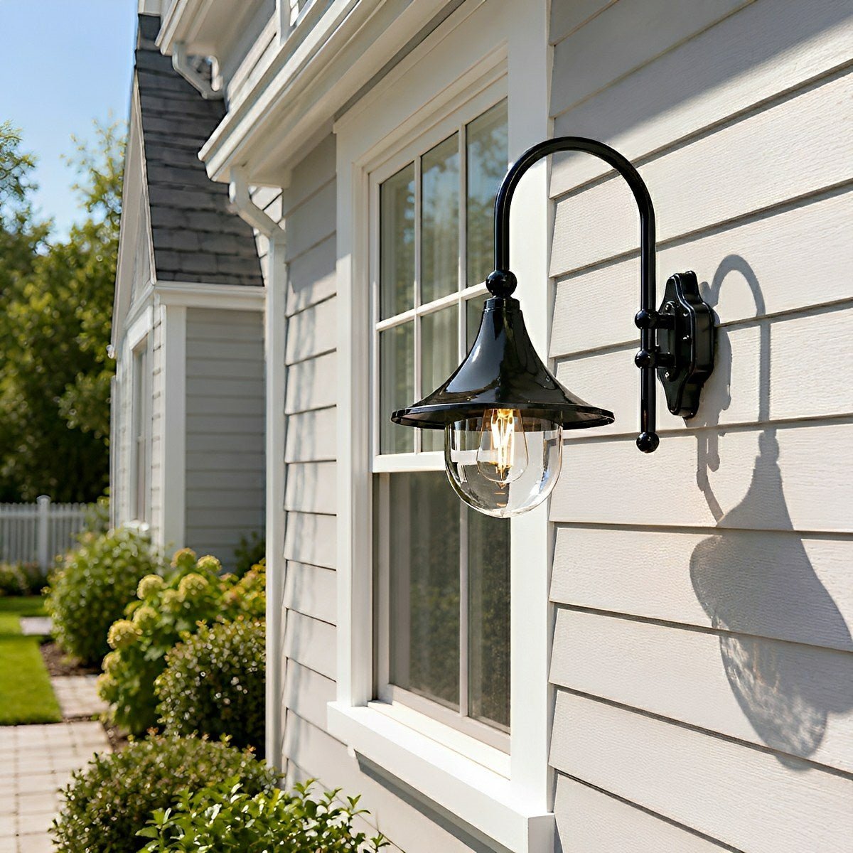 Dimmable Gooseneck Barn Outdoor Wall Light - Pulens