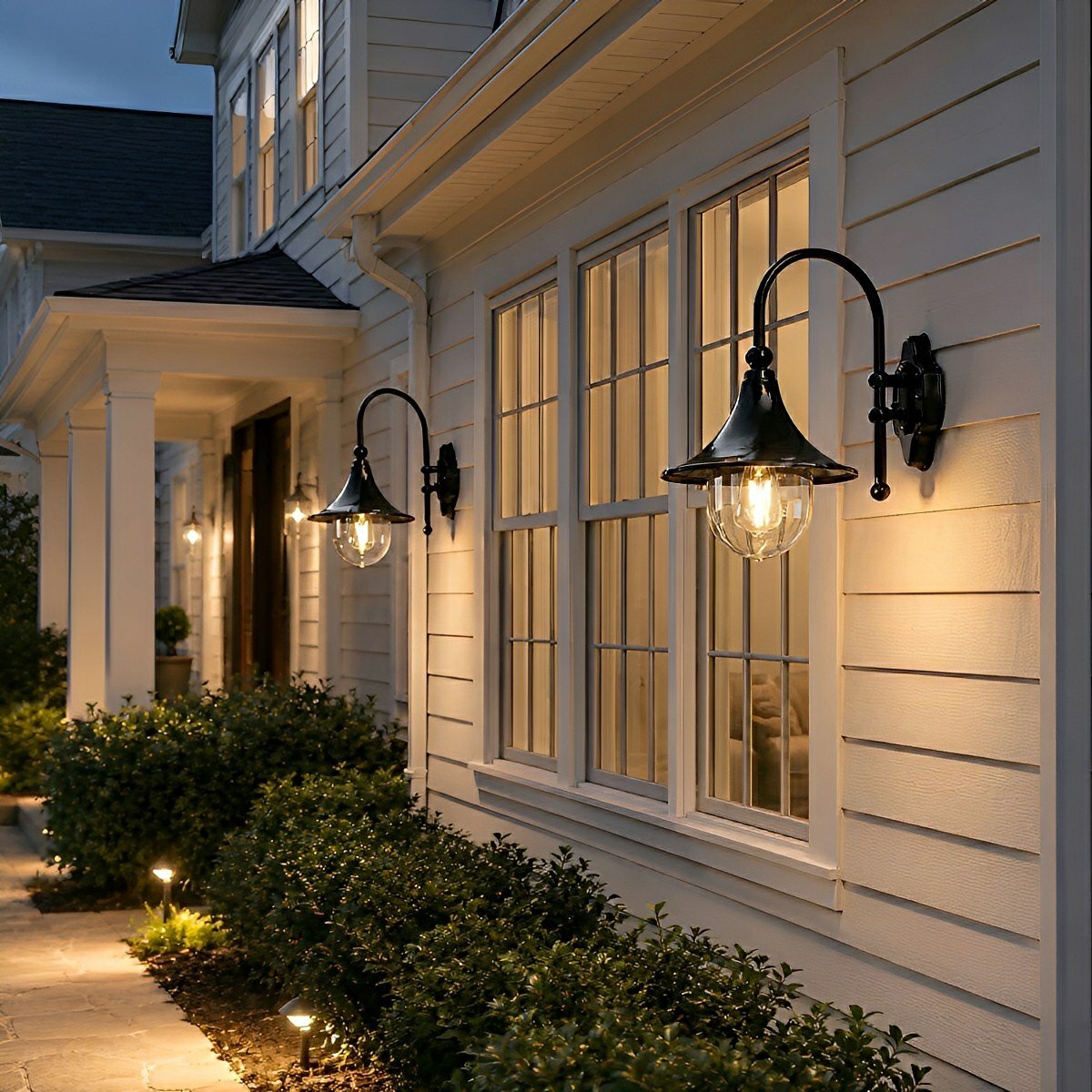 Dimmable Gooseneck Barn Outdoor Wall Light - Pulens