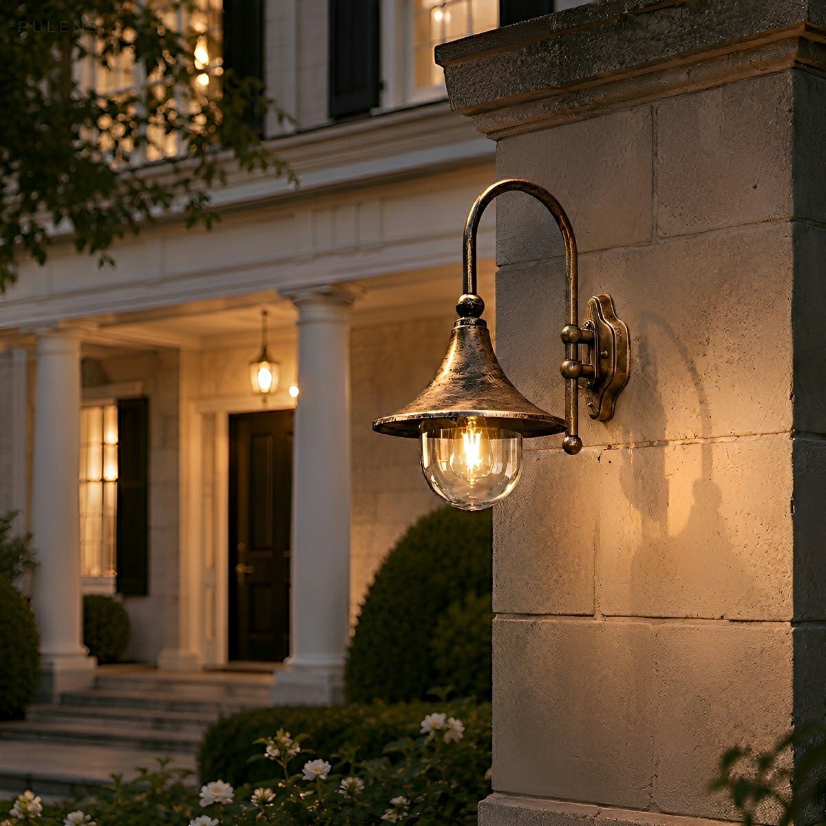 Dimmable Gooseneck Barn Outdoor Wall Light - Pulens