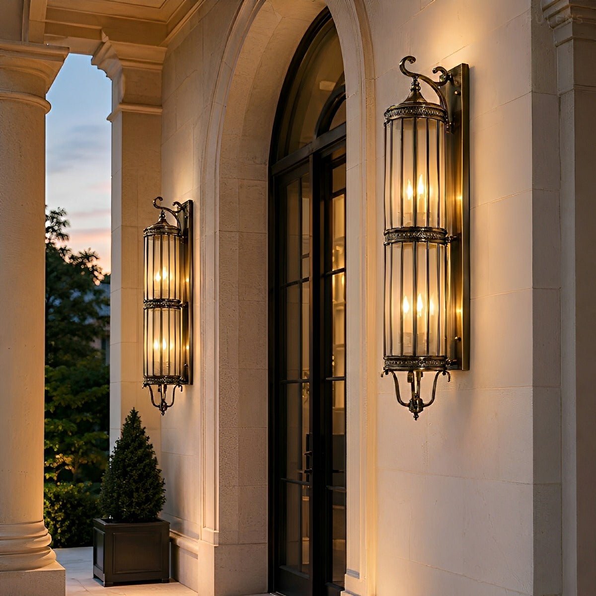 Dimmable Copper Outdoor Wall Sconce - Pulens