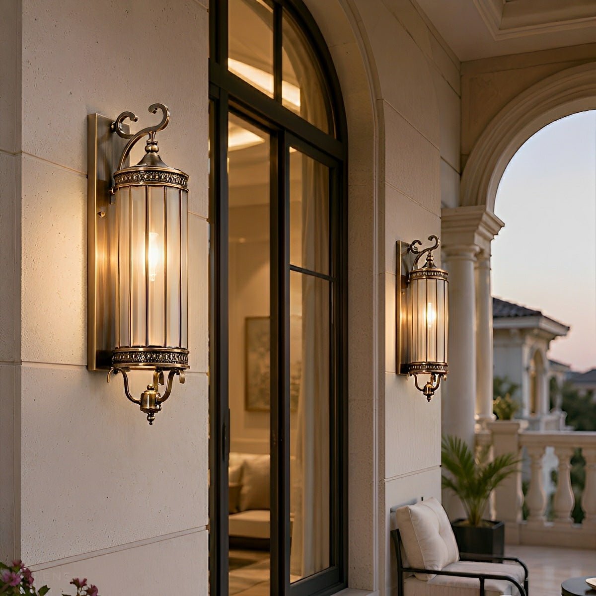 Dimmable Copper Outdoor Wall Sconce - Pulens