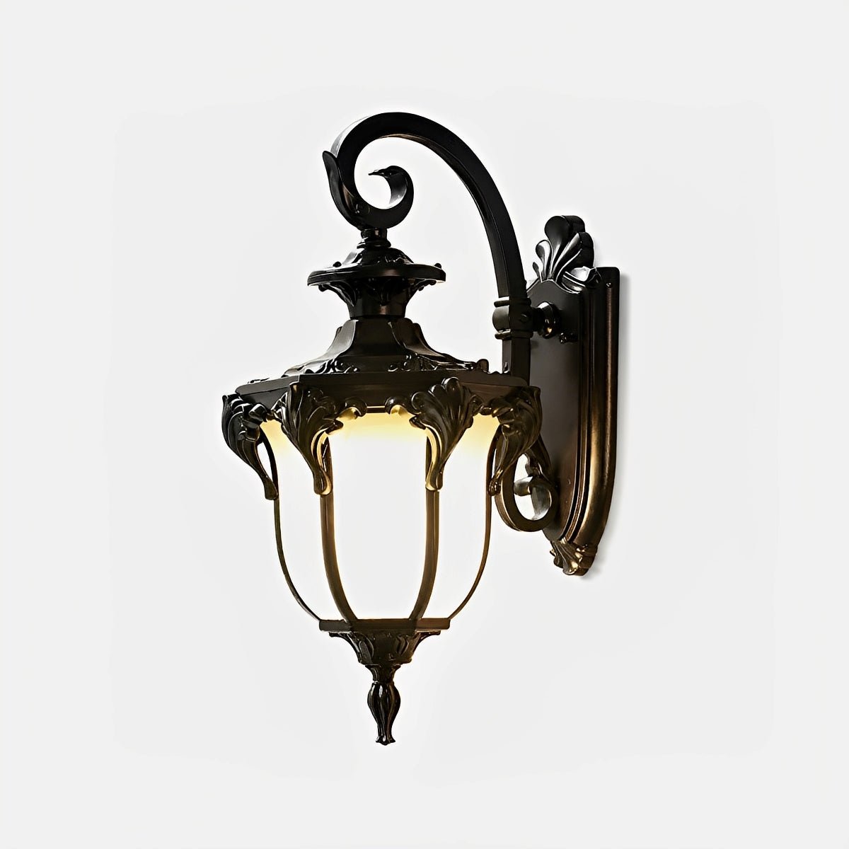 Dimmable Crown Top Coach Outdoor Wall Light - Pulens