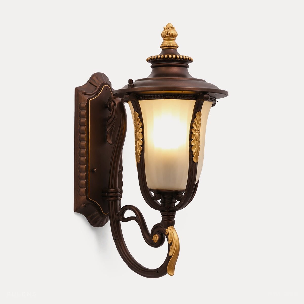 Dimmable Shepherd Hook Coach Outdoor Wall Light - Pulens