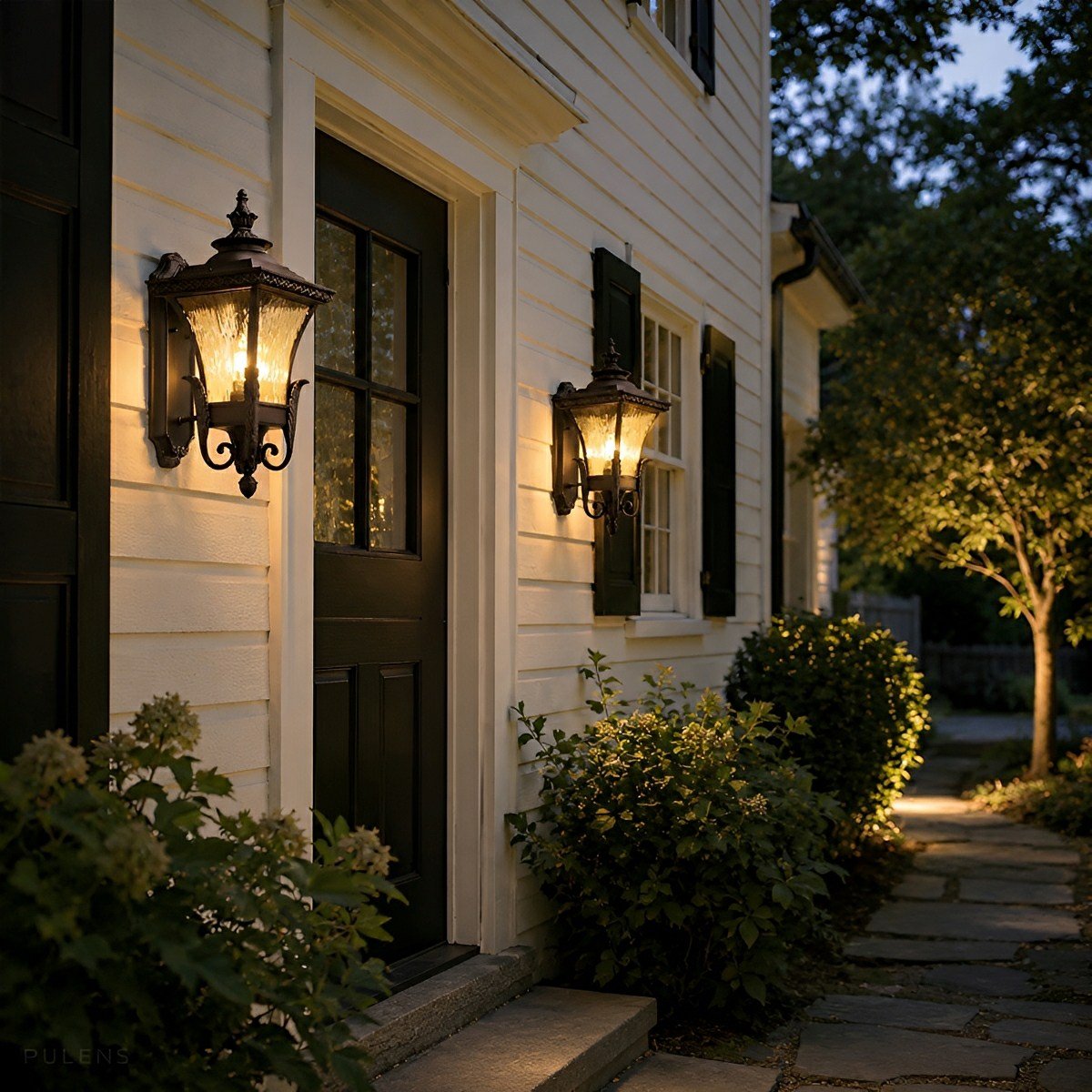 Dimmable Victorian Coach Outdoor Wall Light - Pulens