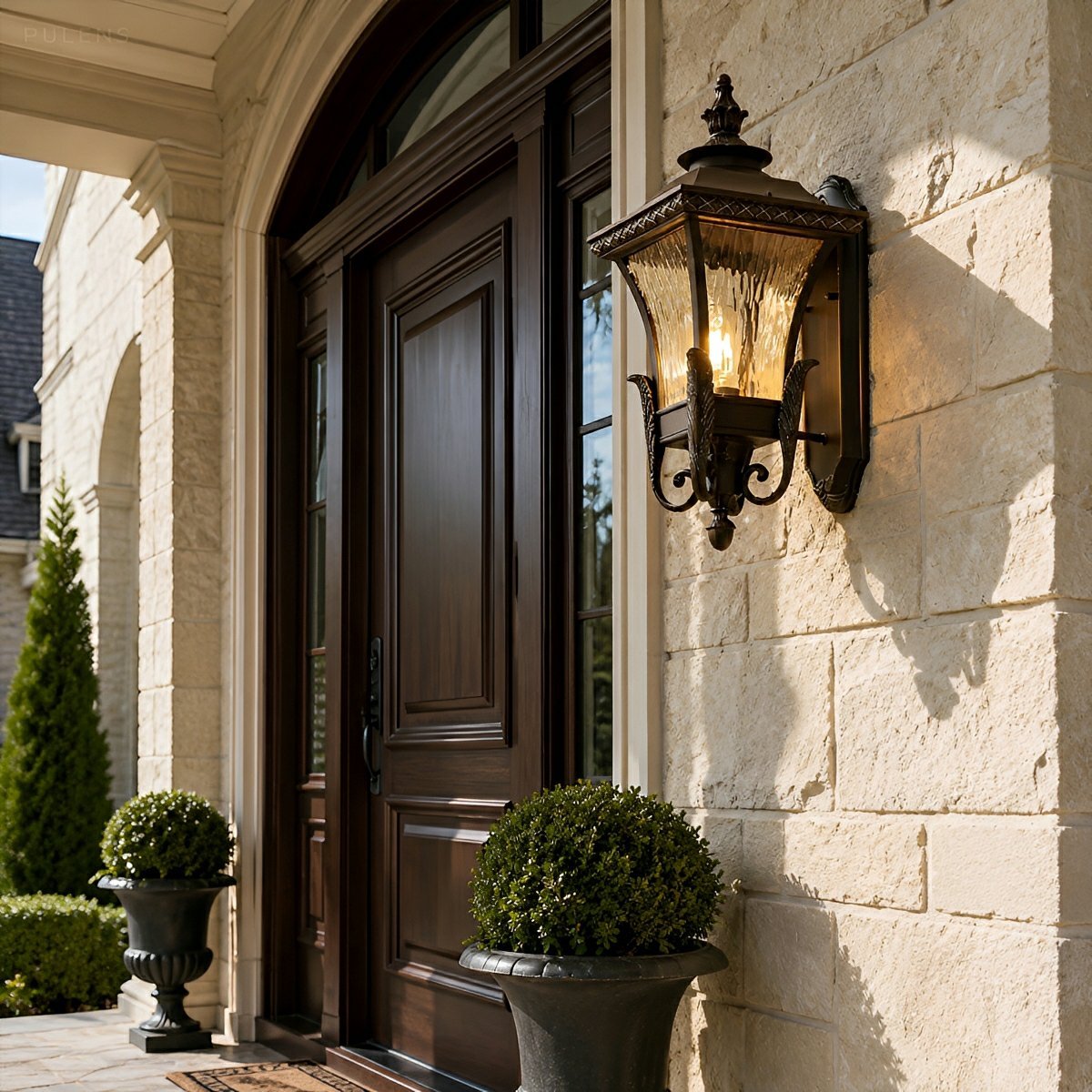 Dimmable Victorian Coach Outdoor Wall Light - Pulens