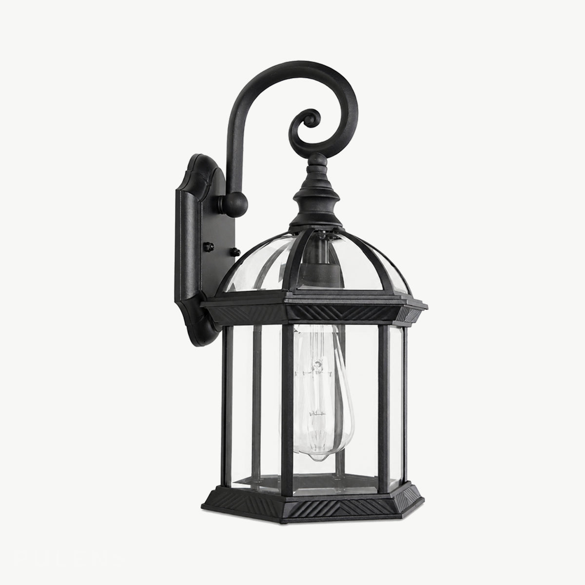 Dimmable Outdoor Scroll Arm Coach Wall Lights - Pulens